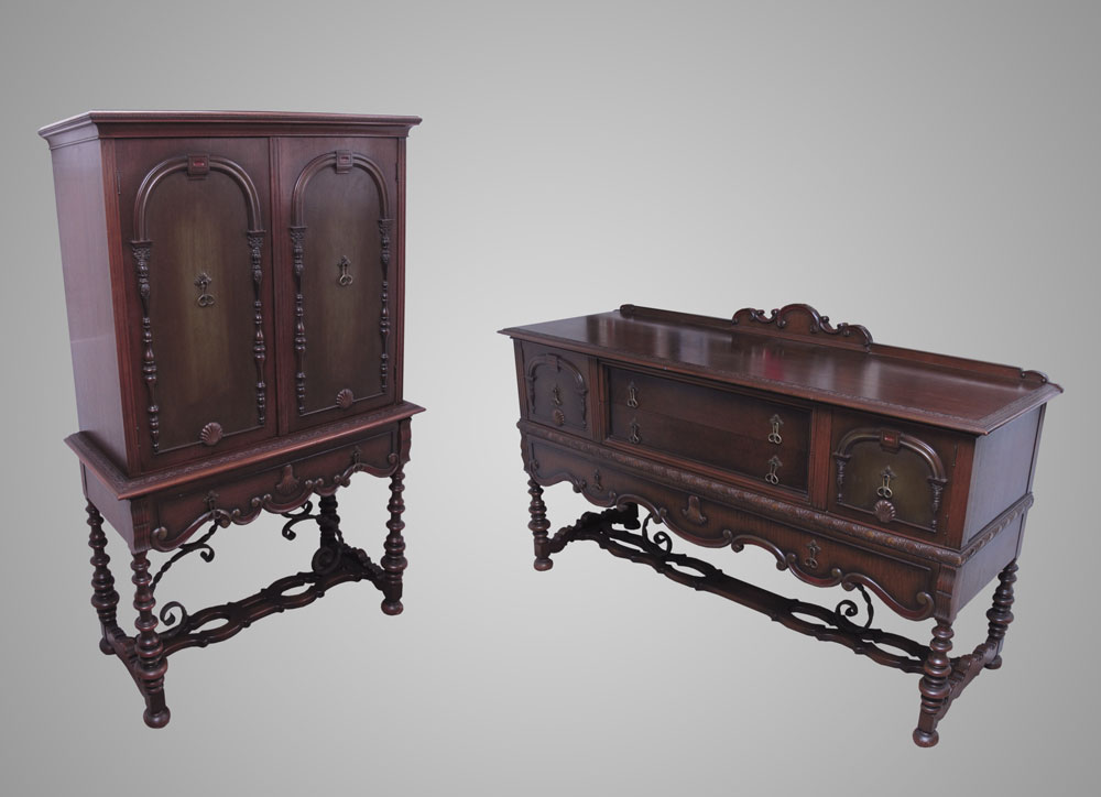 2 PIECE SPANISH COLONIAL STYLE