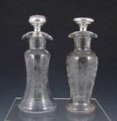 2 PIECE STERLING MOUNTED HAWKE
