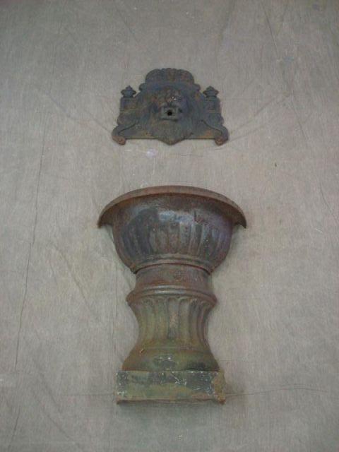 2 Piece Wrought Iron Fountain. From