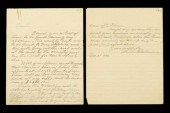 2 pieces  Autograph Letter & A