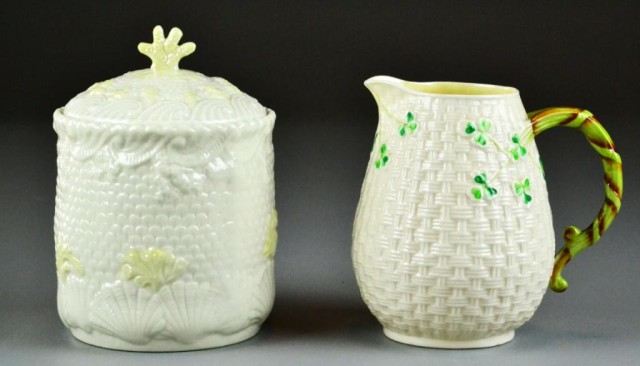 (2) Pieces Belleek PorcelainTo