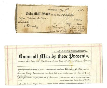 2 pieces.  Documents Signed. Gratz,