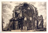 2 pieces.  Etchings. Piranesi,