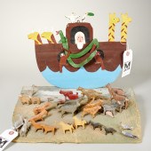 (2) PIECES FOLK ART, NOAH'S AR
