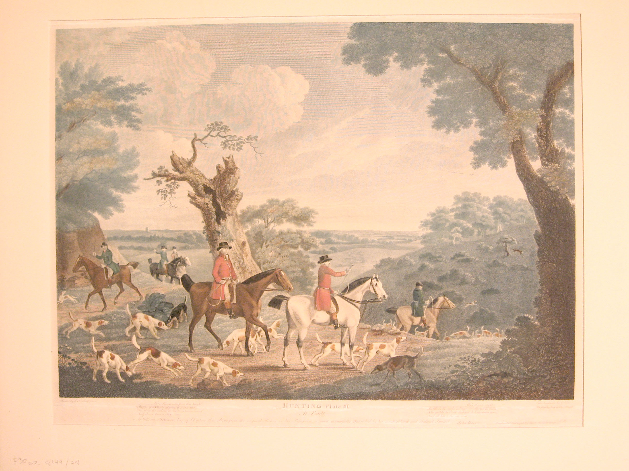 2 pieces.  Hand-Colored Engravings.