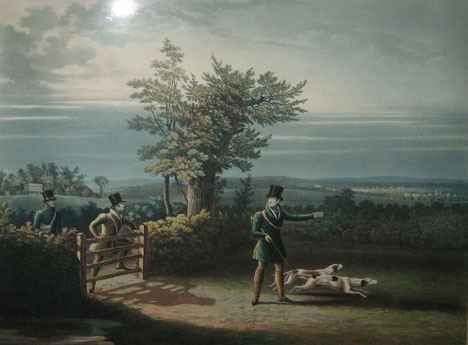 2 pieces.  (Hunting Subject.)