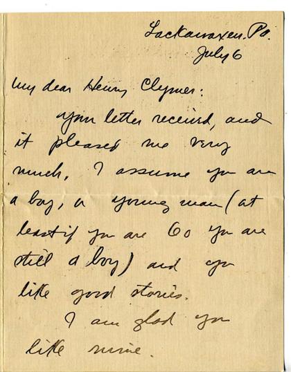 2 pieces.  Letters Signed -