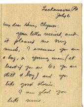 2 pieces.  Letters Signed - Am