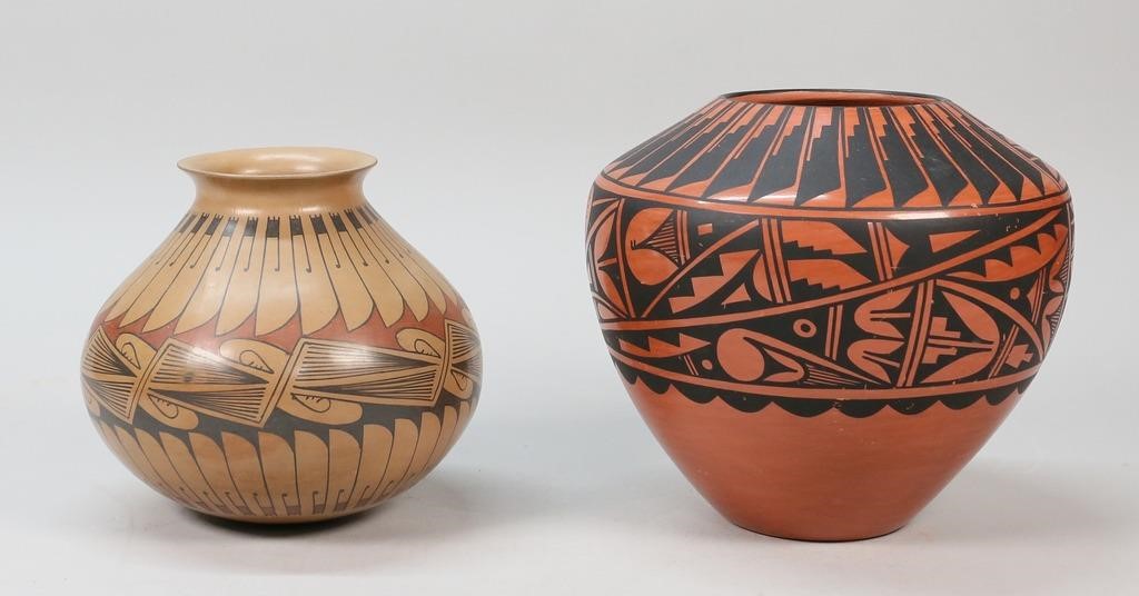 2 PIECES NATIVE AMERICAN POTTERY2