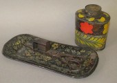 2 PIECES OF ANTIQUE TOLEWAREca
