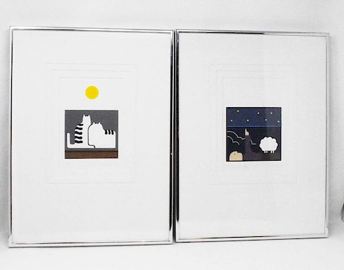 2 PIECES OF ARTWORK SIGNED