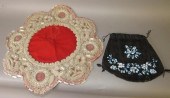 2 PIECES OF BEADWORK NEEDLEPOI