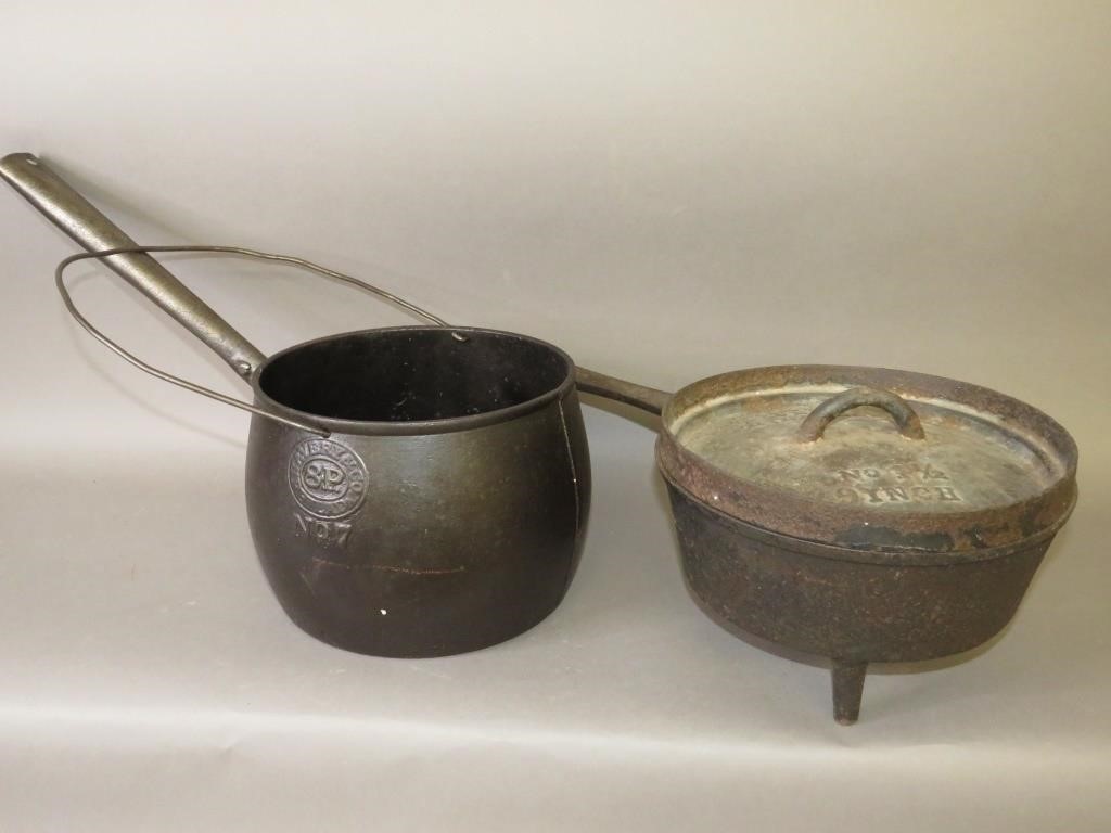 2 PIECES OF CAST IRON COOKWAREca.