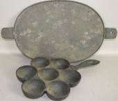 2 PIECES OF CAST IRONca. 1830-