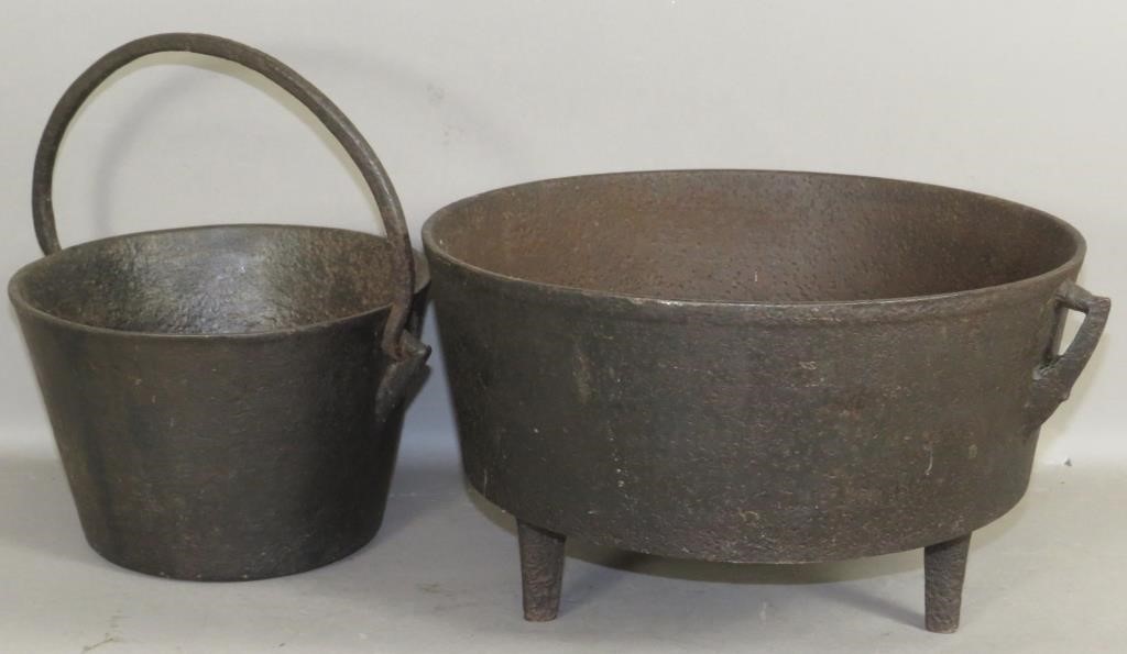 2 PIECES OF CAST IRONca. 1750-1770;