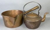 2 PIECES OF COPPER COOKWARE CA