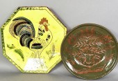 2 PIECES OF FOLK ART SGRAFFITO