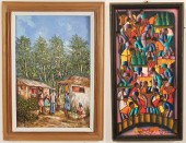 2 PIECES OF HAITIAN ART Two pi