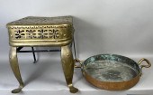 2 PIECES OF METALWARE CA. 19TH