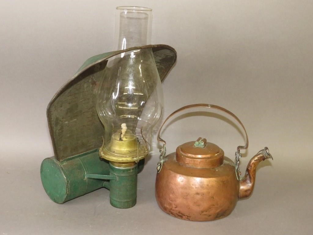 2 PIECES OF METALWAREca. 1800-1910;