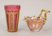 2 PIECES OF MOSER STYLE GLASS2