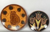 2 PIECES OF PA FOLK ART REDWAR