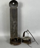 2 PIECES OF TINWARE CA. EARLY-