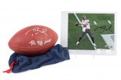 2 PIECES OF TOM BRADY AUTOGRAP