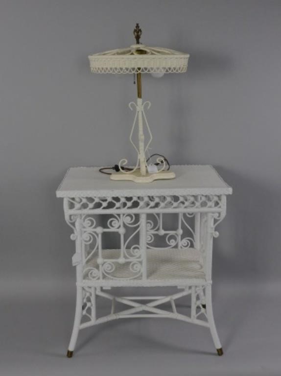 (2) PIECES OF VICTORIAN WICKER,