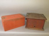 2 PIECES OF WOODENWAREca. 19th