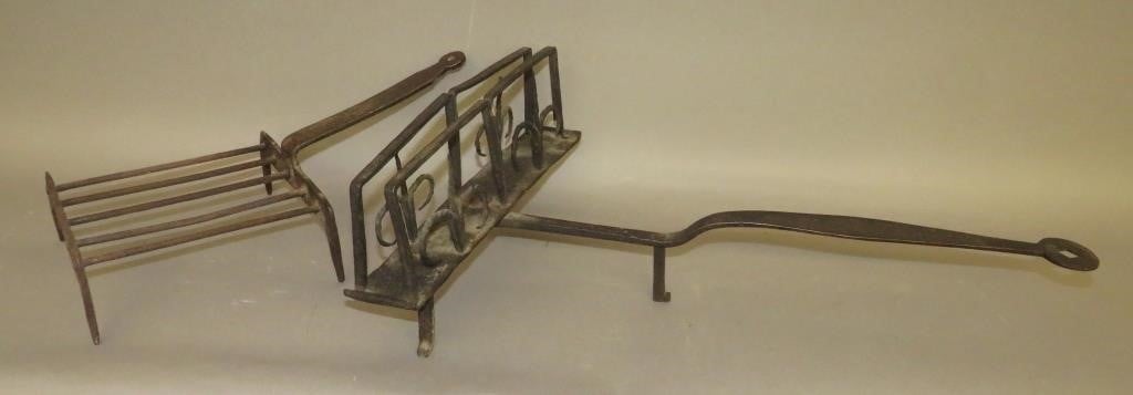 2 PIECES OF WROUGHT IRON