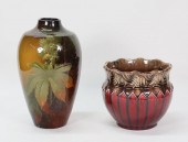 2 PIECES WELLER POTTERY JARDIN
