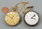2 POCKET WATCHES, 14K WALTHAM