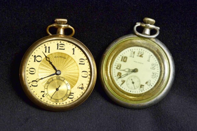 (2) POCKETWATCHES - ILLINOIS &