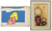(2) POP ART SERIGRAPH & OIL LA