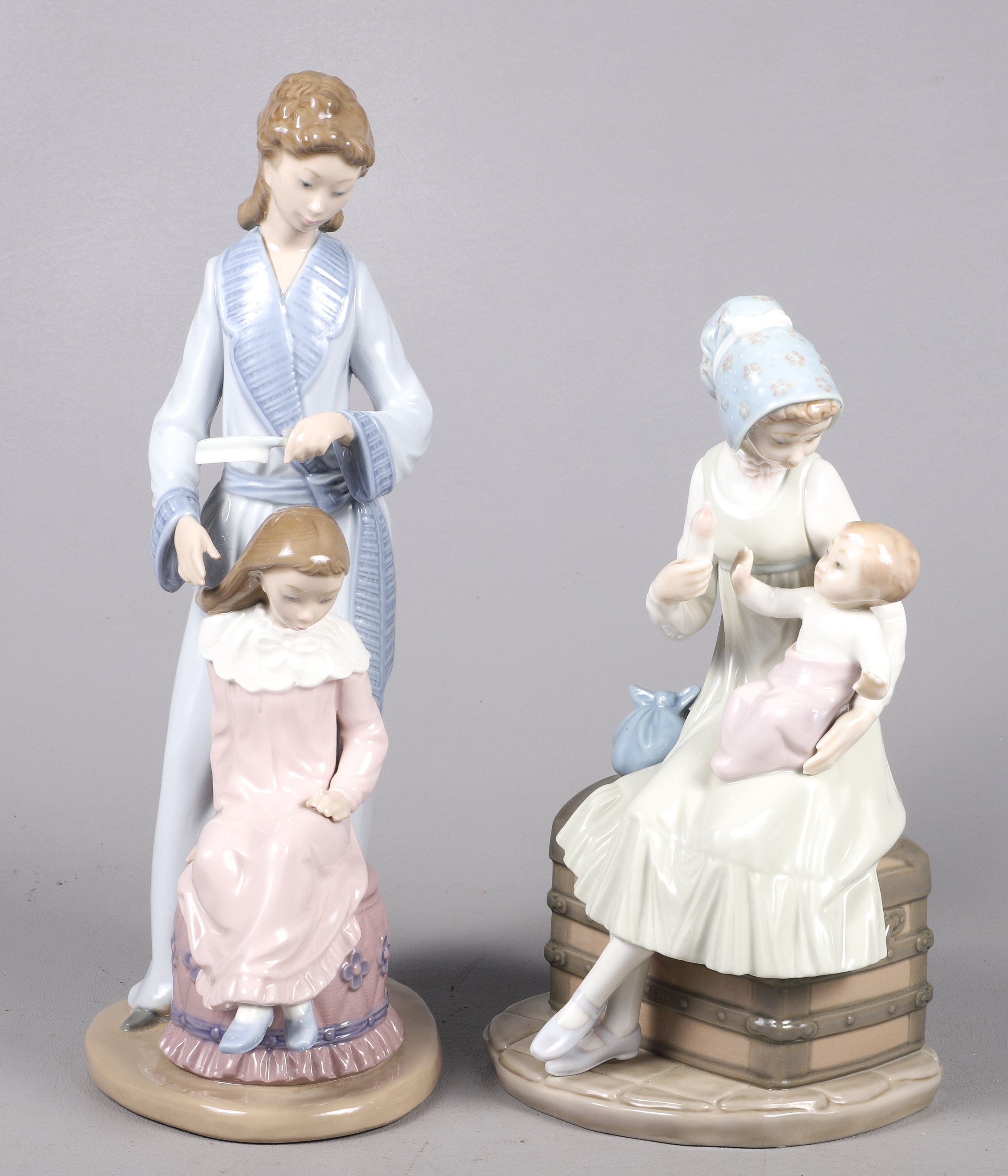 (2) Porcelain figurines, c/o Lladro