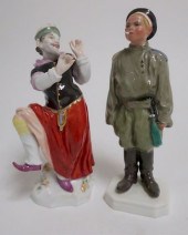 2 PORCELAIN MEISSEN FIGURES: S
