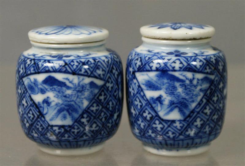 2 porcelain snuff or opium