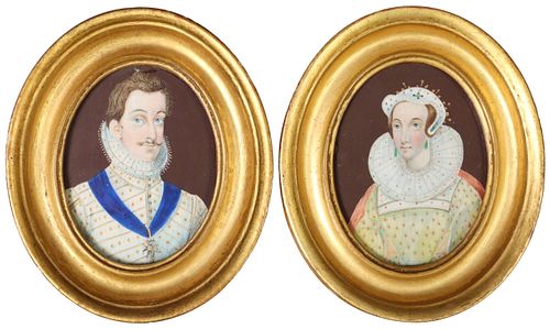 (2) PORTRAIT MINIATURES GENTLEMAN