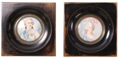 2) PORTRAIT MINIATURES LOUIS X