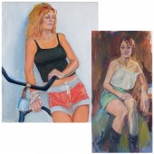 (2) PORTRAIT PAINTINGS, INCL.