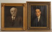 2 Portraits of Gentleman. 1 Ce