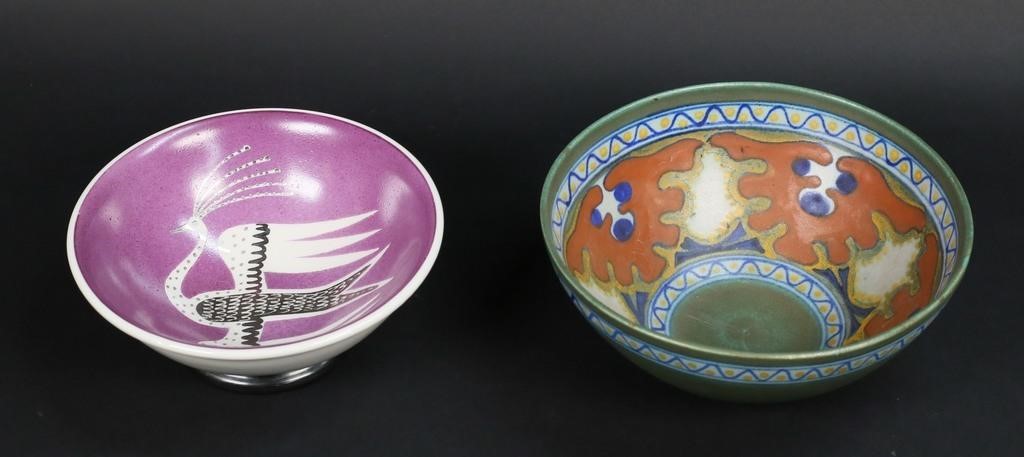2 POTTERY BOWLS GOUDA & WAYLANDE