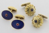 (2) Pr. 18K gold cuff links (1