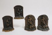 2 PR. HEAVY BRONZE BOOKENDSThe