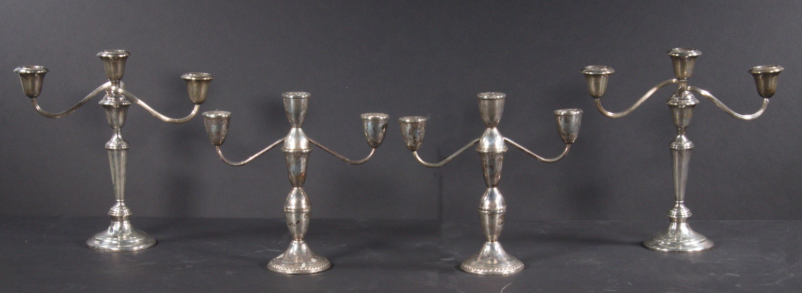 (2 PR) STERLING CANDELABRA (2)