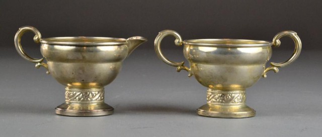 (2) Pr. Sterling Columbia Creamer &