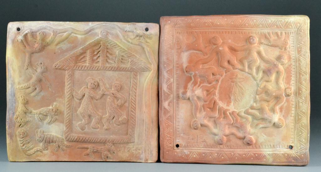 (2) Pre Columbian Style Pottery