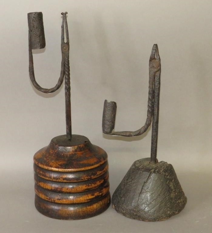 2 PRIMITIVE FORM WROUGHT IRON