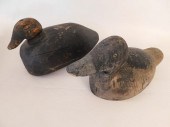 2 PRIMITIVE WOOD DECOYSLot of